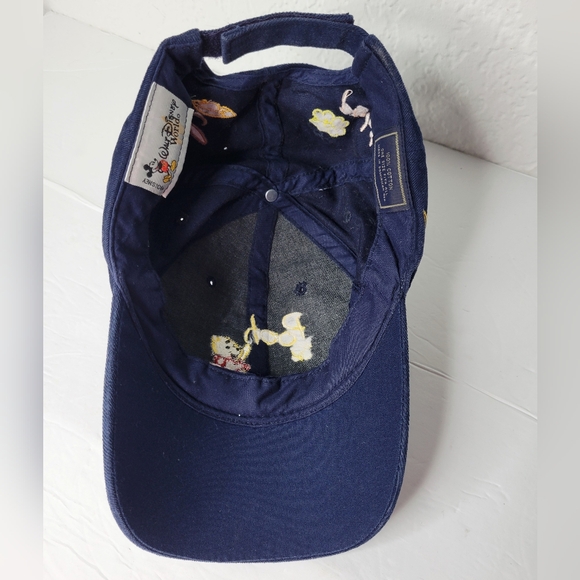 Walt Disney World Blue Vintage Winnie the Pooh Tigger Piglet Rabbit Hat Cap - Picture 9 of 10